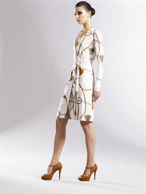 gucci white wrap dress